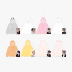 [STRAY KIDS] SKZOO FLEECE HOOD ZIP-UP - RUN IT